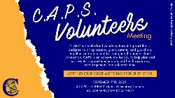caps volunteer informational meeting